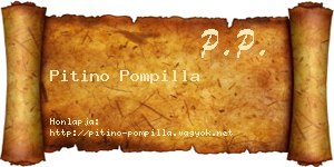Pitino Pompilla névjegykártya